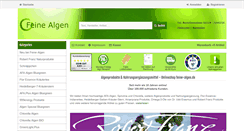 Desktop Screenshot of feine-algen.de